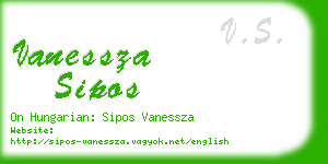 vanessza sipos business card